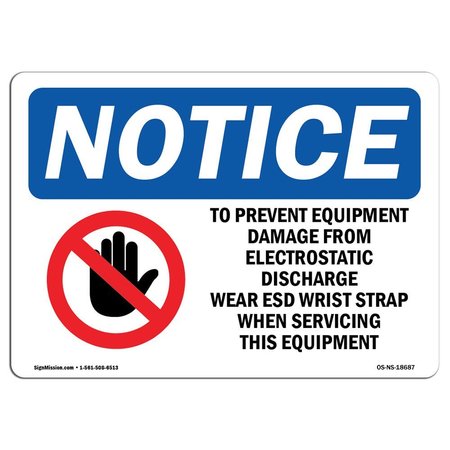 SIGNMISSION OSHA Sign, To Prevent Equipment Damage With, 5in X 3.5in Decal, 10PK, 3.5" W, 5" L, Landscape, PK10 OS-NS-D-35-L-18687-10PK